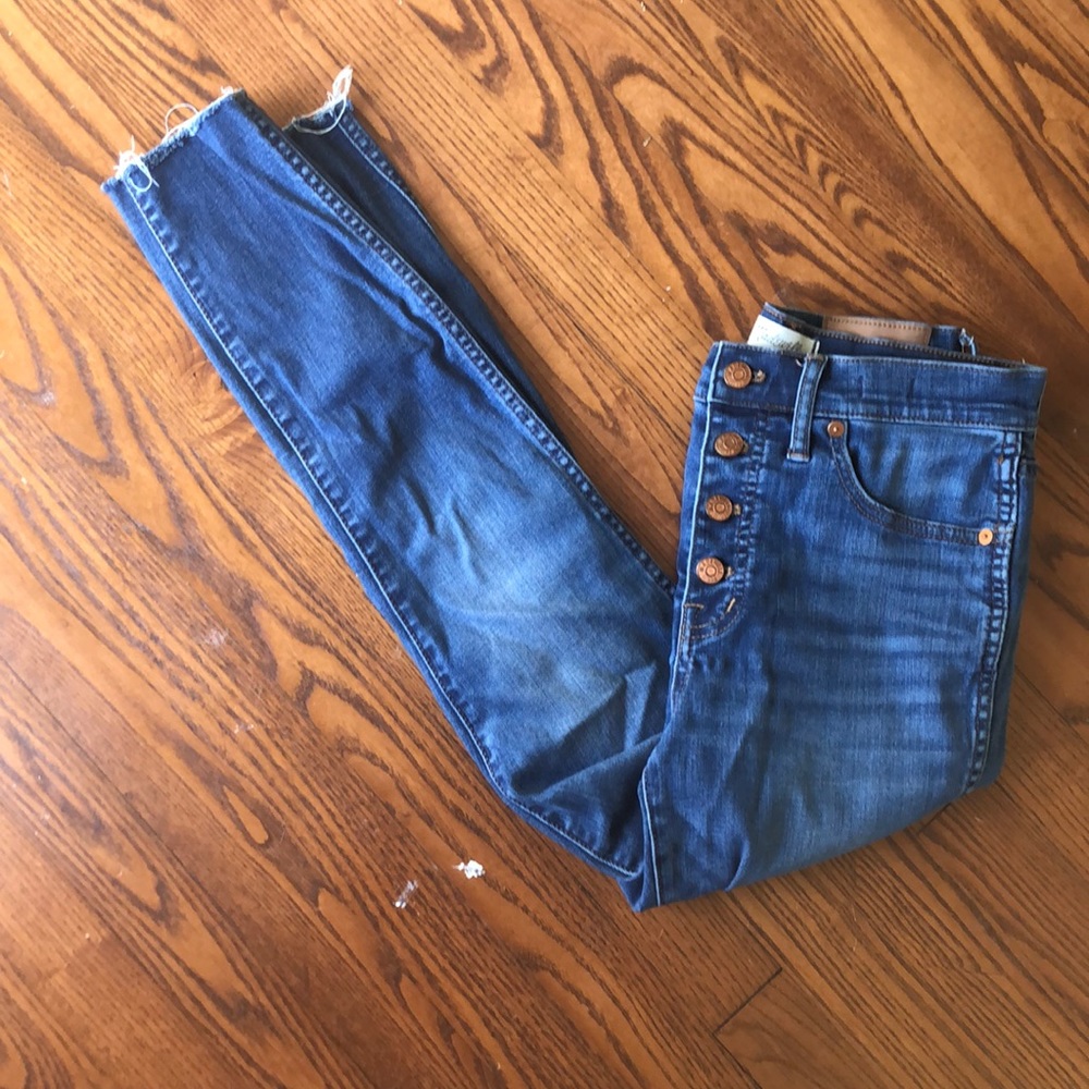 Madewell 10” high rise skinny jeans